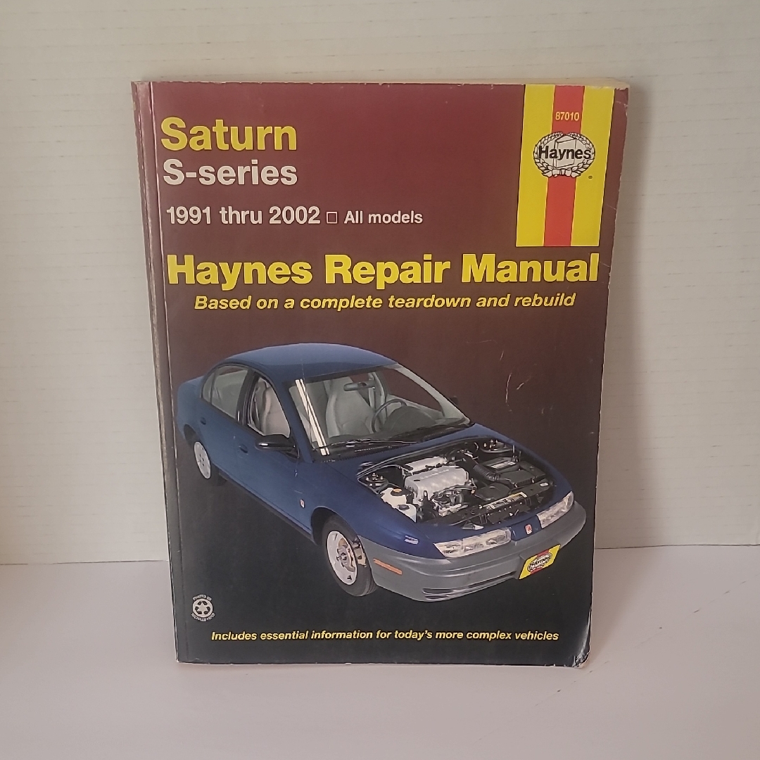 Saturn SSeries Haynes Repair Manual  Blue Car Cover